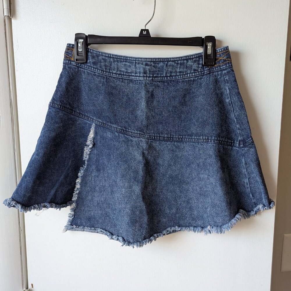 Generation K Asymmetrical Demin Mini Jean Skirt Size 4